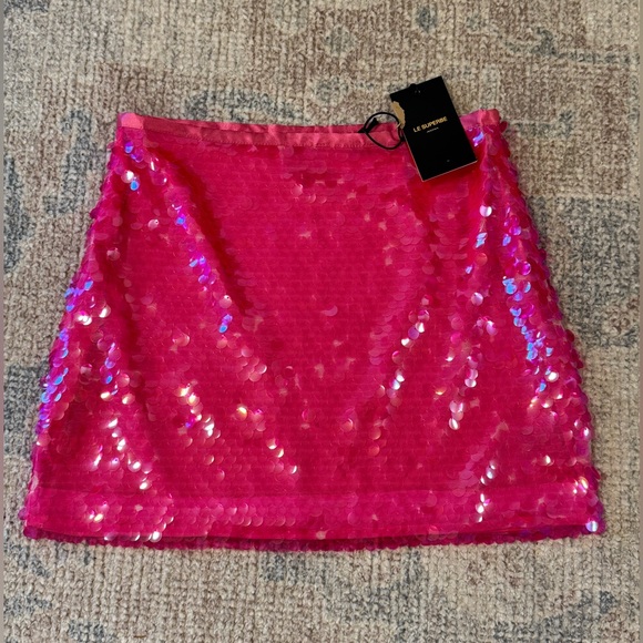 Le Superbe "Jolly Rancher" Sequin Mini Skirt - size 2, NWT!! - Picture 2 of 6
